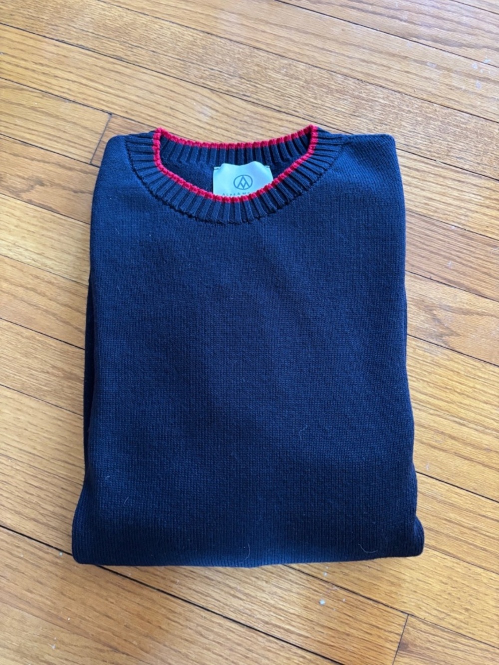 Alps & Meters Ski Race Knit Sweater Ishpeming NEW USA